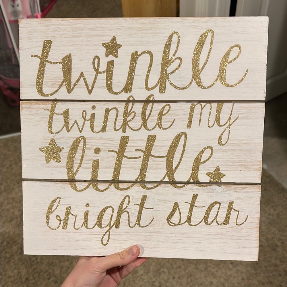 Twinkle Twinkle My Little Bright Star Wall Decor